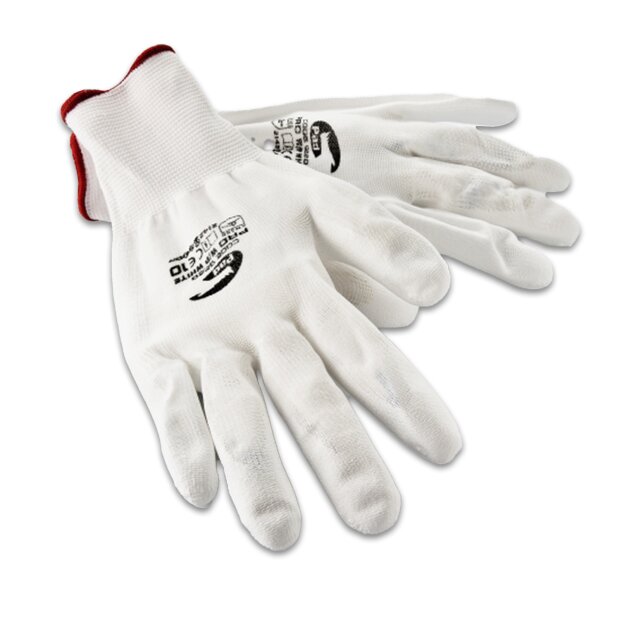 Arlows PU-Work gloves, White – 1 pair