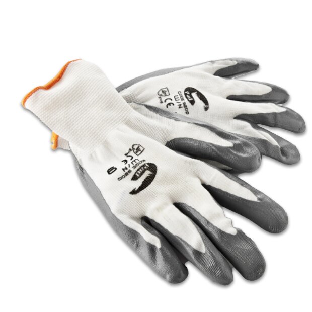 Arlows Nitrile-Work gloves, Grey – 1 pair